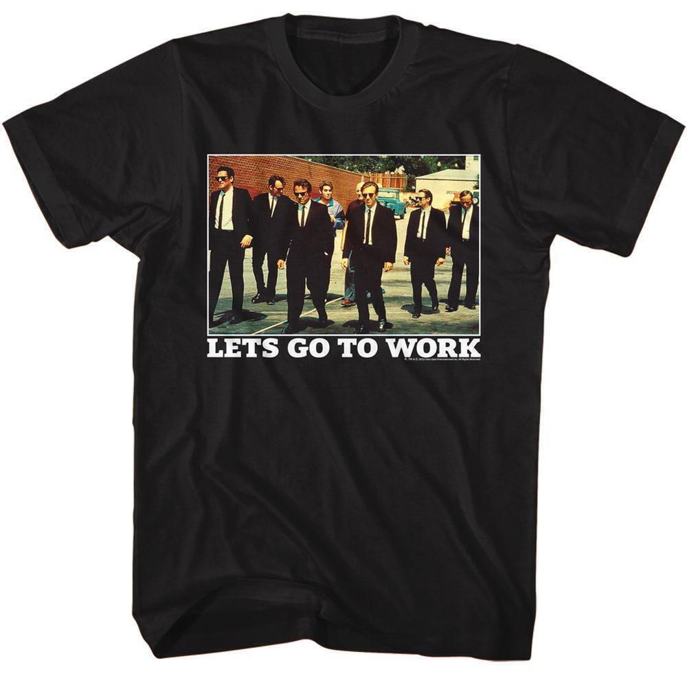 Reservoir Dogs Lets Go To Work Black T Shirt